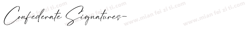 Confederate Signatures字体转换